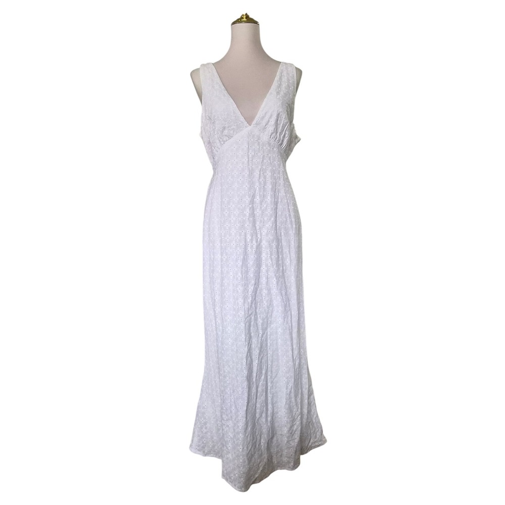 Princess Polly Nellie Anglaise‎ Maxi Dress Blue Size US 12 New - Picture 2 of 9